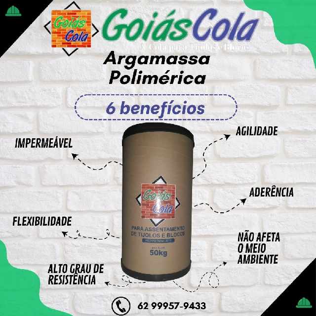 Foto 1 - Argamassa colante goias cola